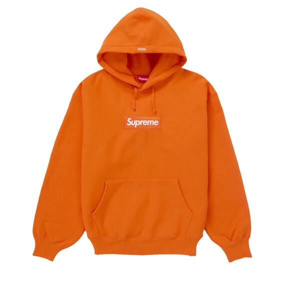 Supreme Box Logo Hooded Sweatshirt FW24 – Dark Orange – Size XXL – Brand New - Picture 5 of 5